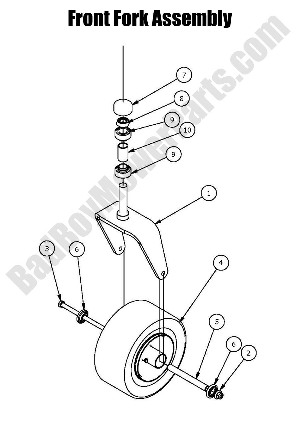2016 ZT Elite - Front Fork Assembly